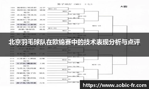 北京羽毛球队在欧锦赛中的技术表现分析与点评
