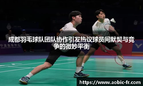 成都羽毛球队团队协作引发热议球员间默契与竞争的微妙平衡